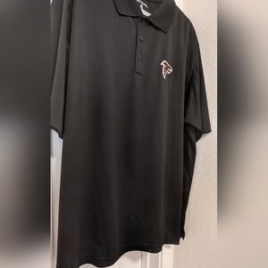 Atlanta Falcons Anyone? - Men's Antigua Black Atlanta Falcons Polo Shirt - EUC